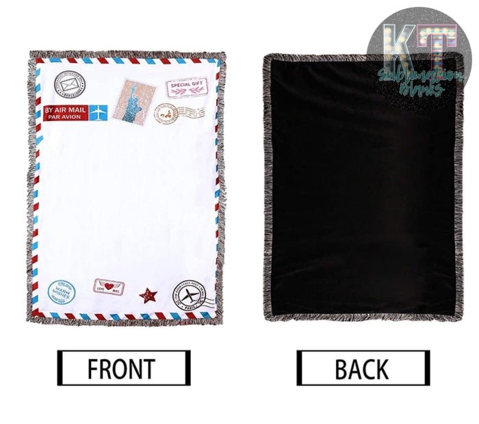 Sublimation Blanks Throw Blanket – 100% Polyester for Custom Photo Printing (40"X60") - KT SUBLIMATION, DTF AND MORE LLC