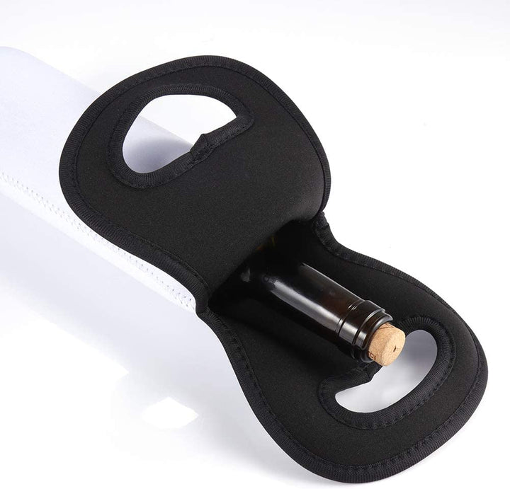 Sublimation Blanks Wine Carrier Tote Bag, Portable Neoprene Wine Tote, Holders and Wine Carriers - KT SUBLIMATION, DTF AND MORE LLC