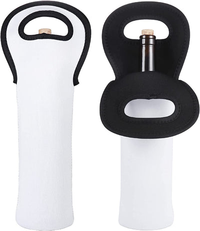 Sublimation Blanks Wine Carrier Tote Bag, Portable Neoprene Wine Tote, Holders and Wine Carriers - KT SUBLIMATION, DTF AND MORE LLC