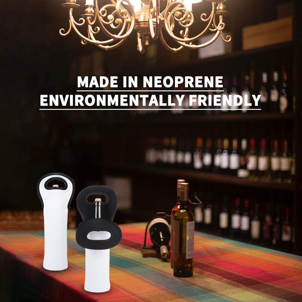 Sublimation Blanks Wine Carrier Tote Bag, Portable Neoprene Wine Tote, Holders and Wine Carriers - KT SUBLIMATION, DTF AND MORE LLC