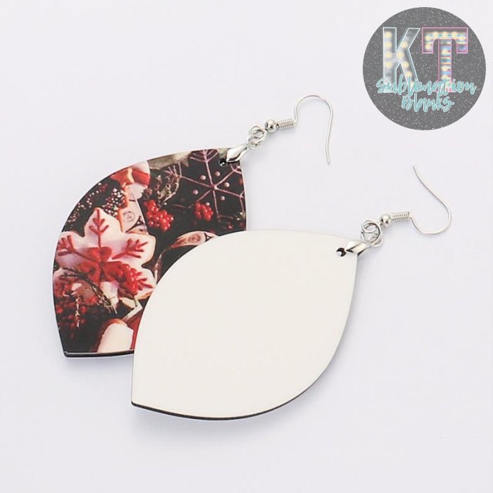 Sublimation Earring Blanks with Earring Hooks – Customizable Ornament Blanks for DIY Jewelry Making - KT SUBLIMATION, DTF AND MORE LLC