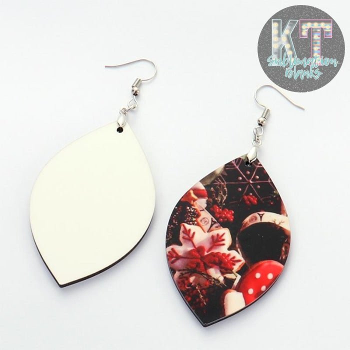 Sublimation Earring Blanks with Earring Hooks – Customizable Ornament Blanks for DIY Jewelry Making - KT SUBLIMATION, DTF AND MORE LLC