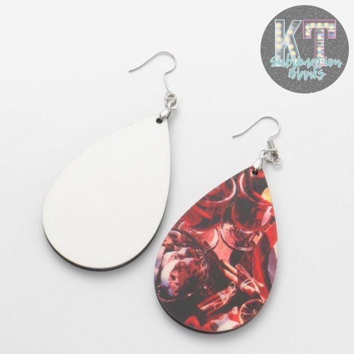 Sublimation Earring Blanks with Hooks and Jump Rings