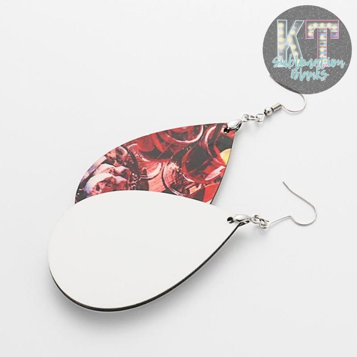 Sublimation Earring Blanks with Hooks and Jump Rings - KT SUBLIMATION, DTF AND MORE LLC