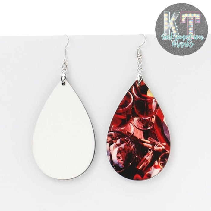 Sublimation Earring Blanks with Hooks and Jump Rings - KT SUBLIMATION, DTF AND MORE LLC