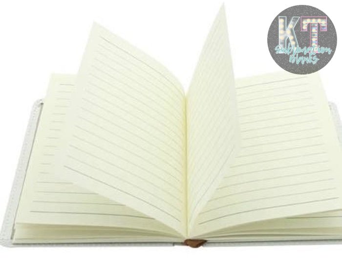 Sublimation Journal Blank Notebooks – A6, A5, A4 Sizes, Faux Leather Cover, 190 Pages - KT SUBLIMATION, DTF AND MORE LLC