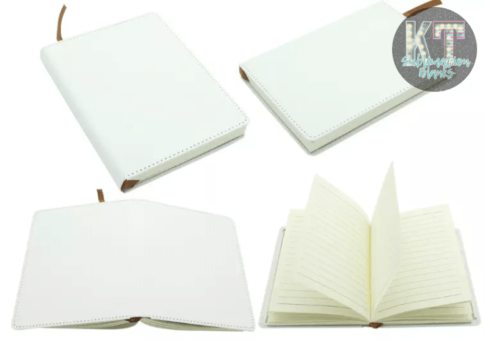 Sublimation Journal Blank Notebooks – A6, A5, A4 Sizes, Faux Leather Cover, 190 Pages - KT SUBLIMATION, DTF AND MORE LLC