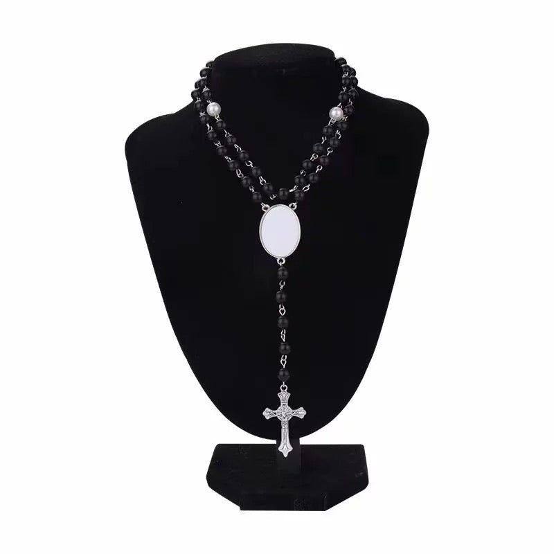 Sublimation Rosary, Sublimation Blank Rosary Necklace deluxe version, Sublimation Rosaries Prayer beads Rosary - KT SUBLIMATION, DTF AND MORE LLC