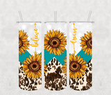 Sunflower 20oz Tumbler Sublimation Print