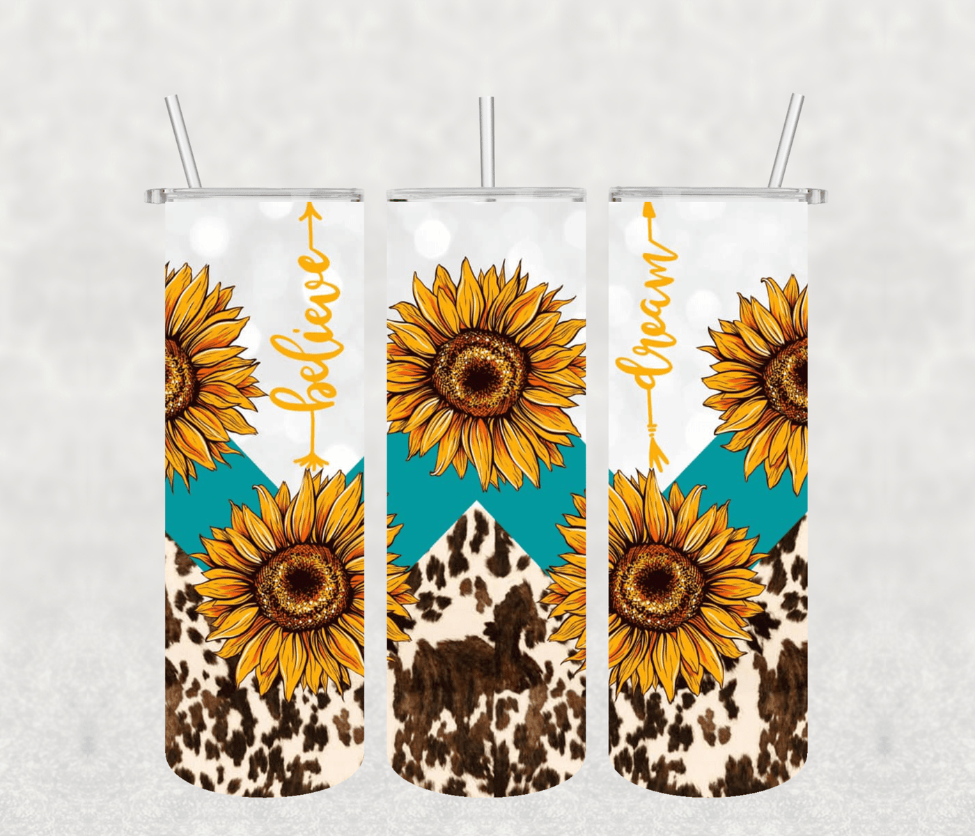 Sunflower 20oz Tumbler Sublimation Print - KT SUBLIMATION, DTF AND MORE LLC