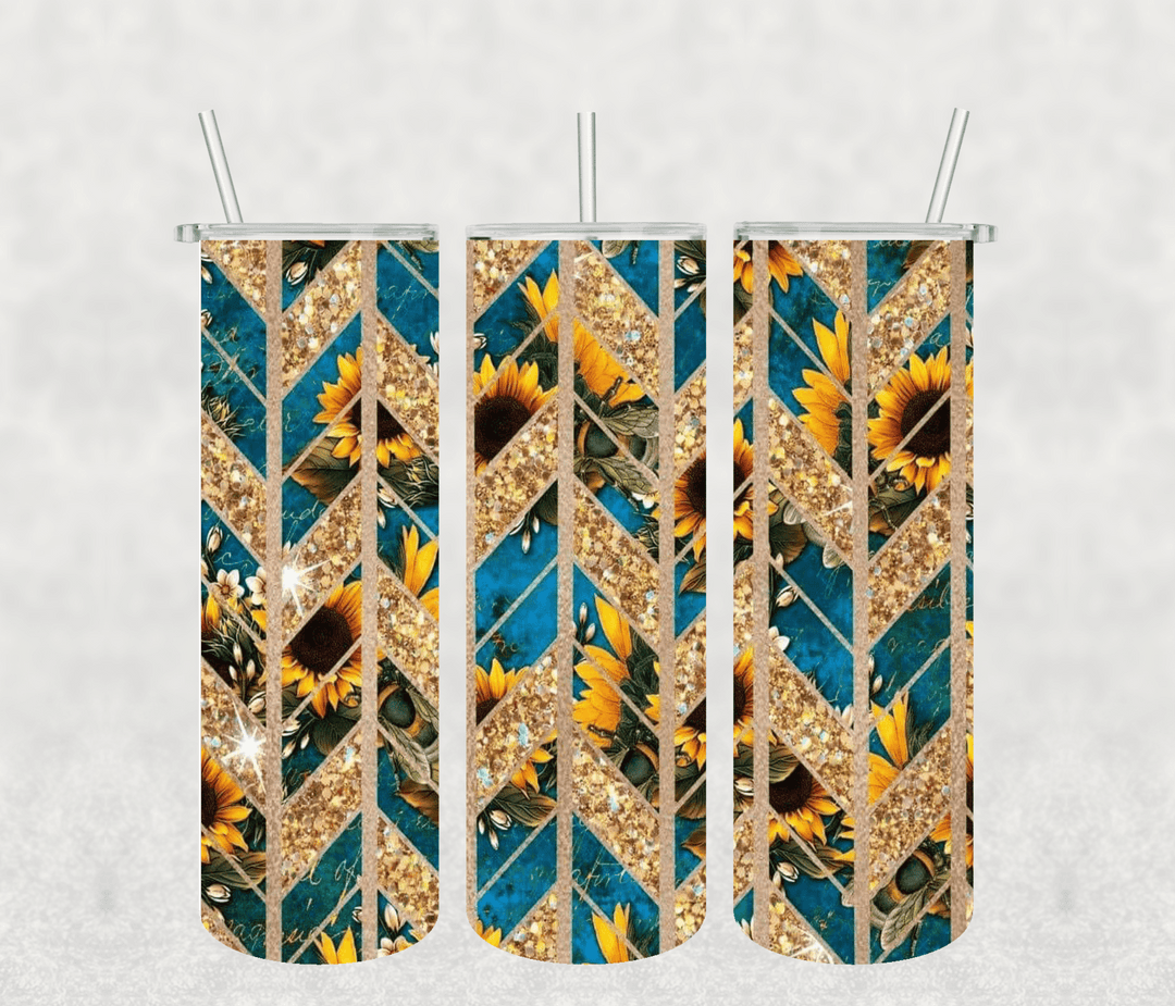 Sunflowers 20oz Tumbler Sublimation Print - KT SUBLIMATION, DTF AND MORE LLC