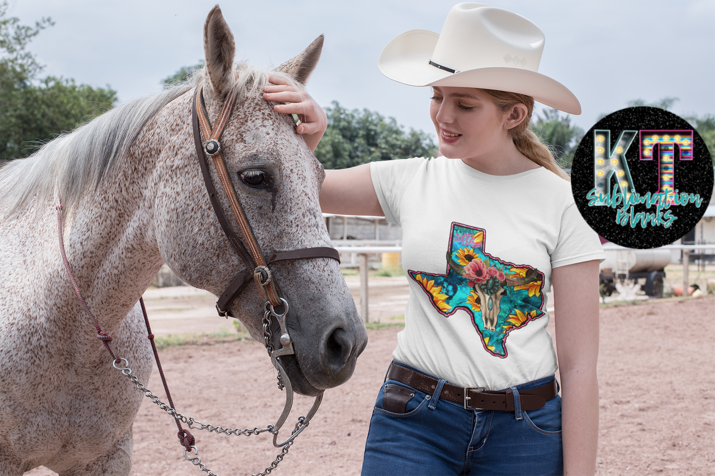 Texas State Bull Country DTF, ready to press transfer
