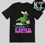 Dinosaur Happy Easter Kids DTF