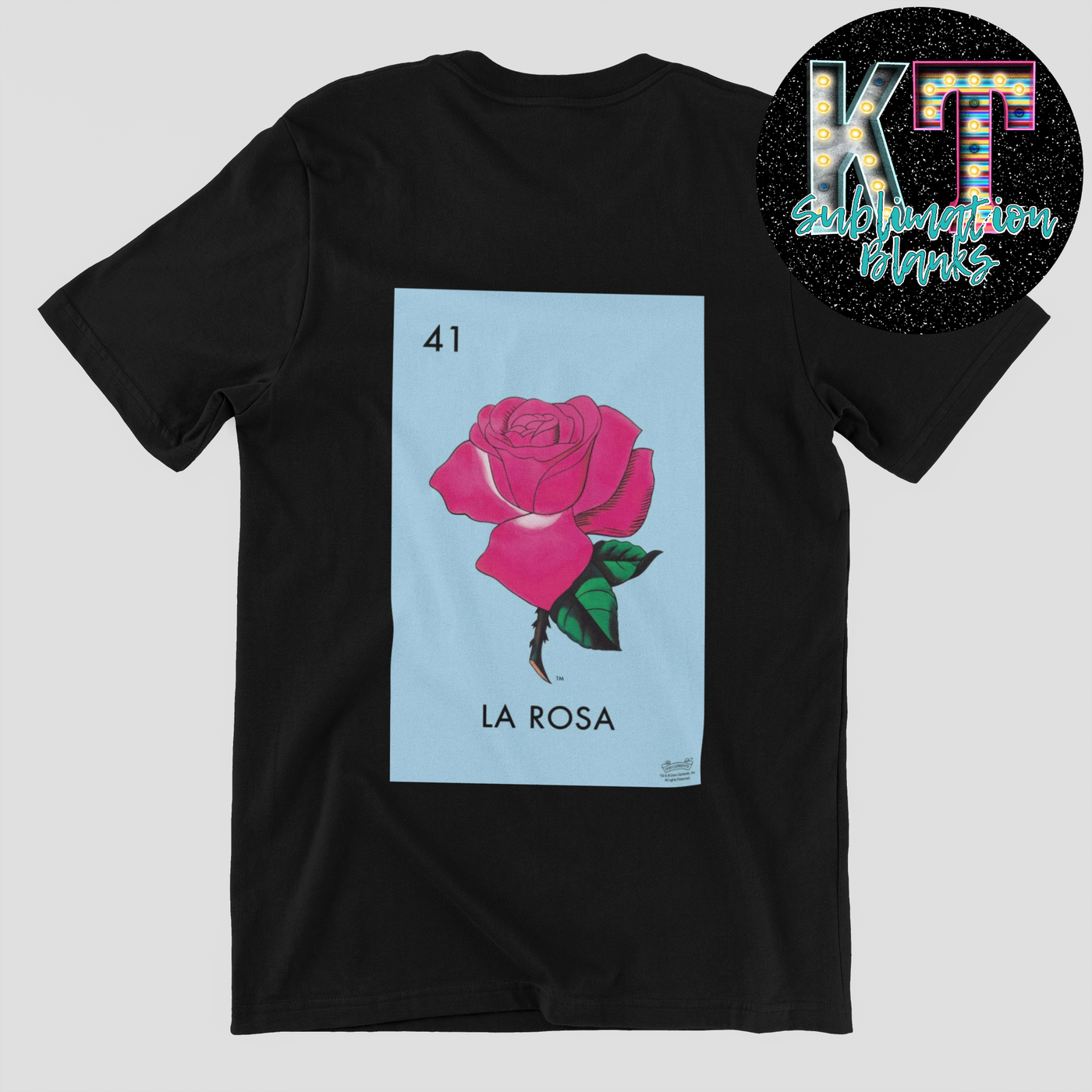 La Rosa DTF, Loteria Mexican Direct to Film, Transfer