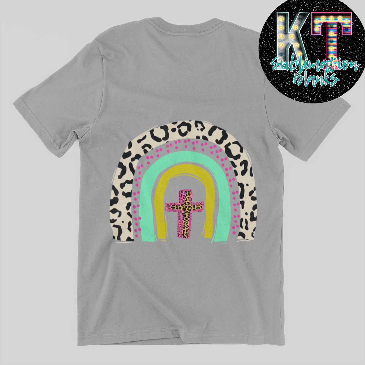 Cheeta Rainbow DTF, Easter Rainbow Transfer