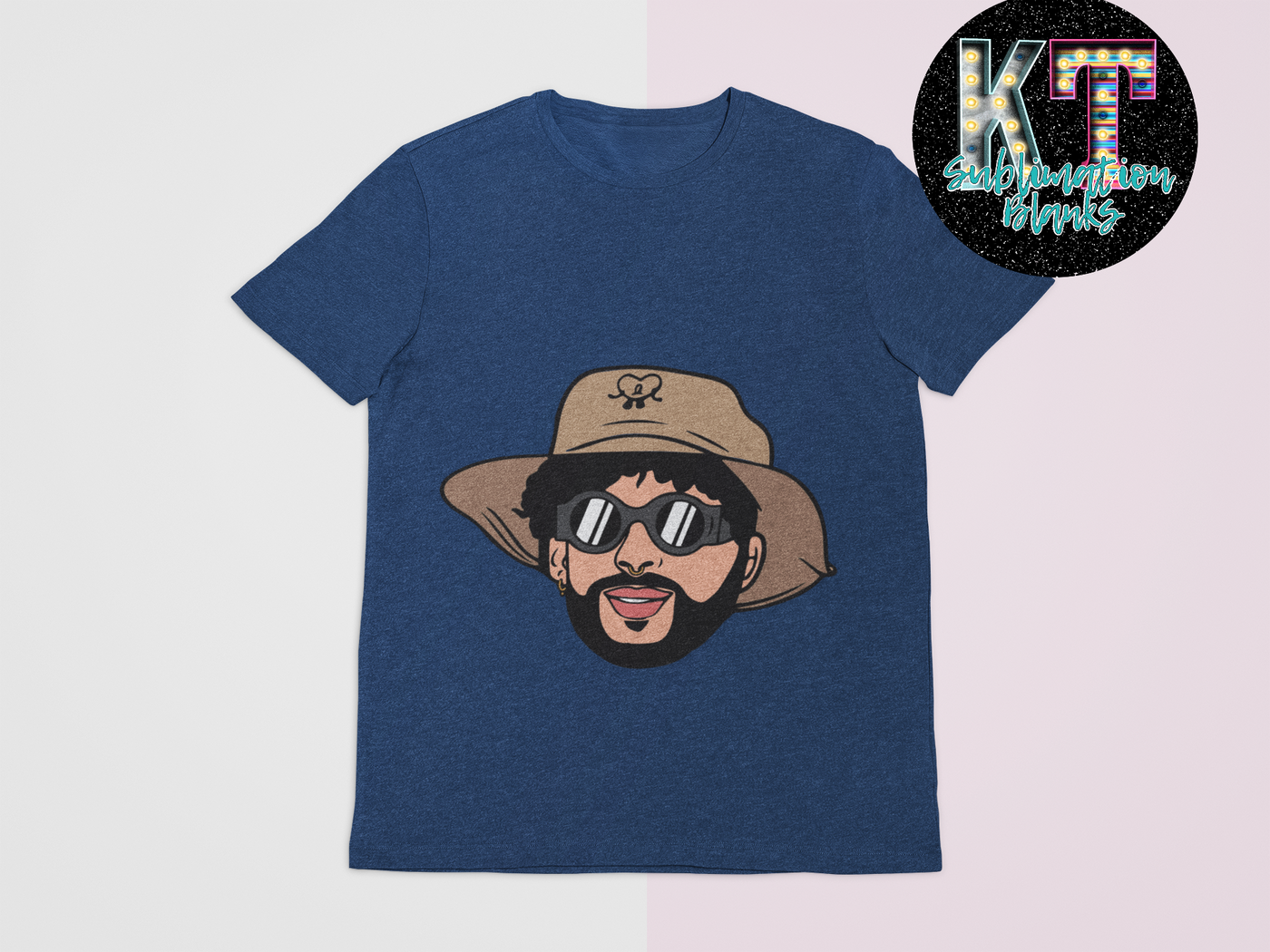 Bad Bunny DTF - Bunny Baby Benito Ready-to-Press Transfer: Rep the King of Reggaeton in Style!