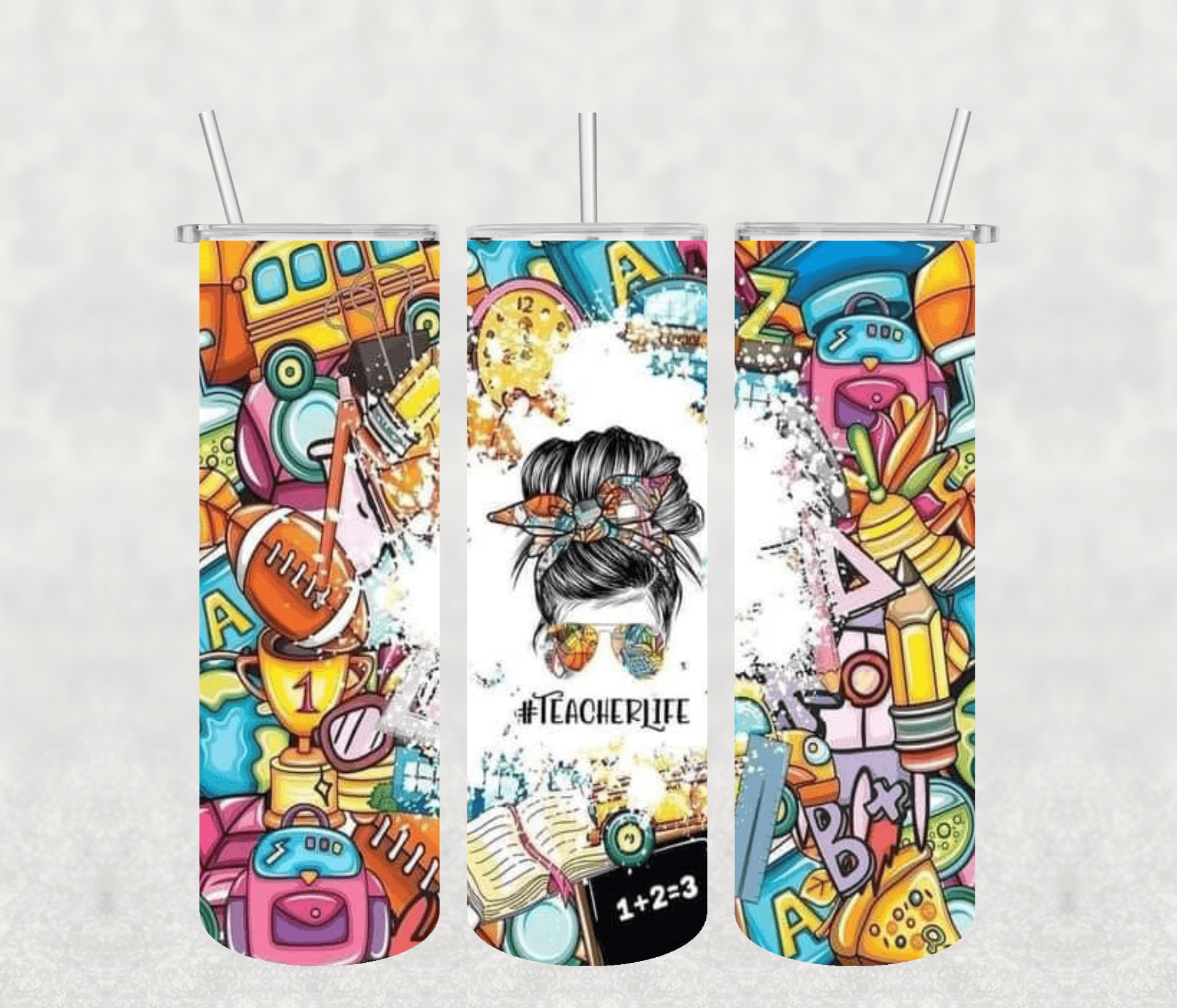 Teacher Life 20oz Tumbler Sublimation Print