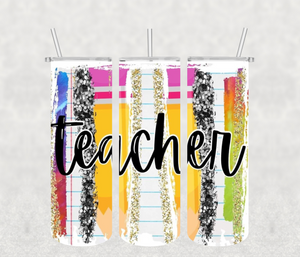 Teacher 20oz Tumbler Sublimation Print