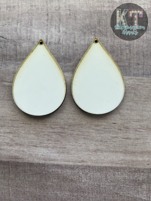 Teardrop Earring Sublimation Blank – Unisub MDF Hardwood Blanks for Custom Earrings - KT SUBLIMATION, DTF AND MORE LLC