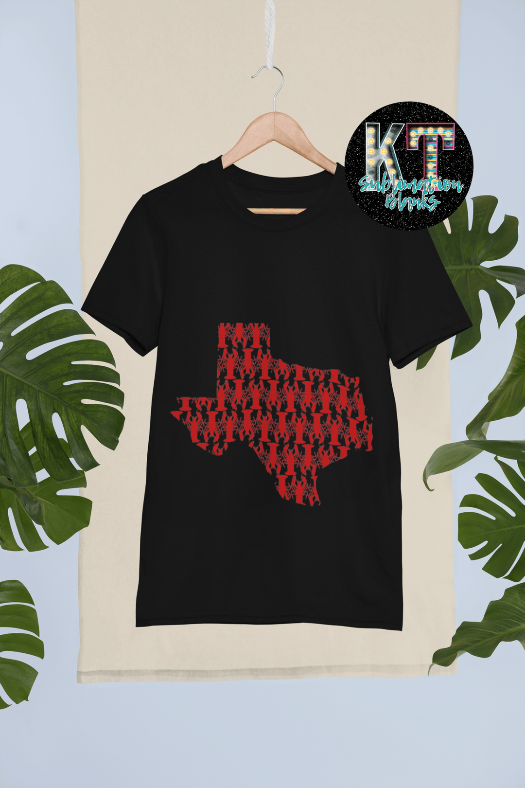 Texas Crawfish Transfer, Direct to Film, Country Moon Direct to Film, Ready to Press, DTF Transfer Print - KT SUBLIMATION, DTF AND MORE LLC