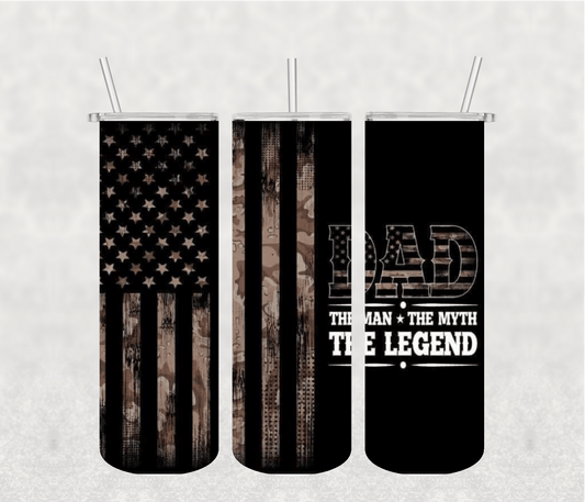 The Legend 20oz Tumbler Sublimation Print - KT SUBLIMATION, DTF AND MORE LLC