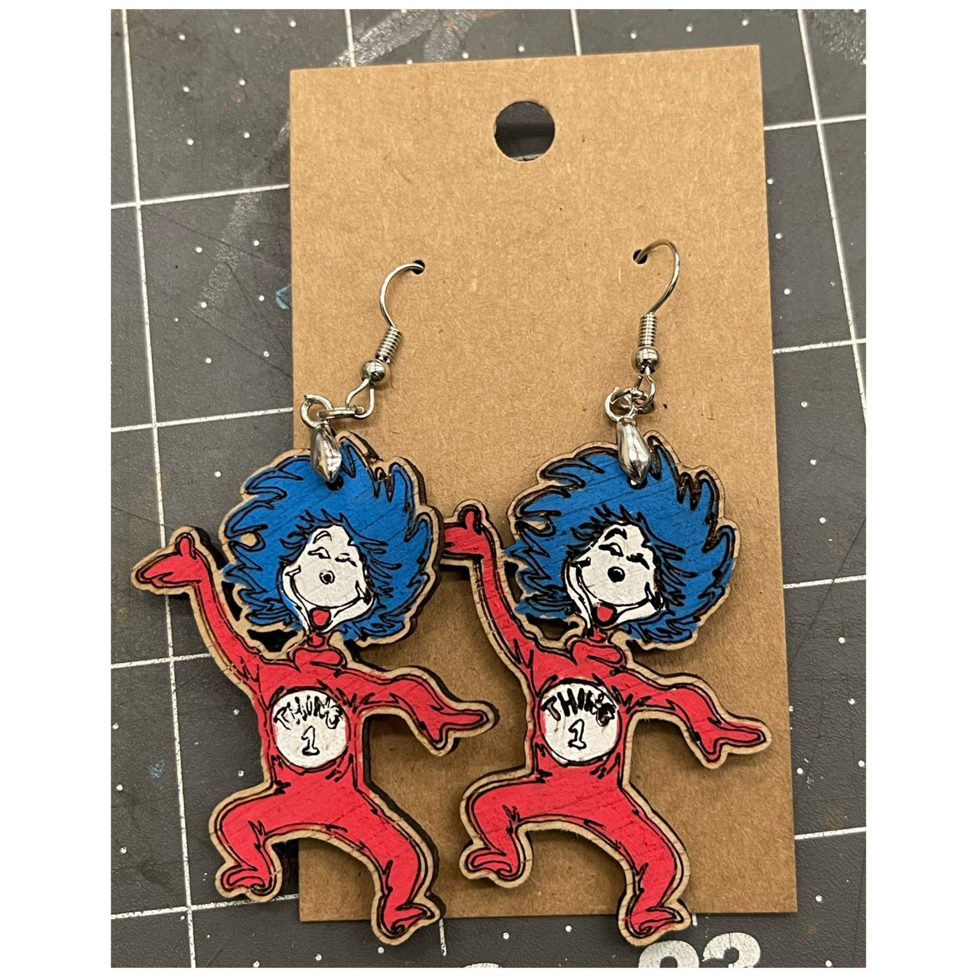Things Dangle Earring, Handmade Earrings - KT SUBLIMATION, DTF AND MORE LLC