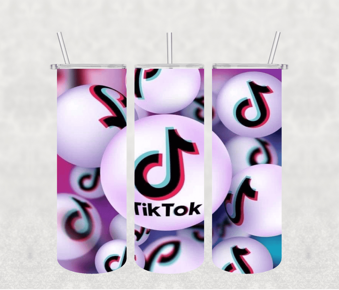 Tik Tok 20oz Tumbler Sublimation Print - KT SUBLIMATION, DTF AND MORE LLC