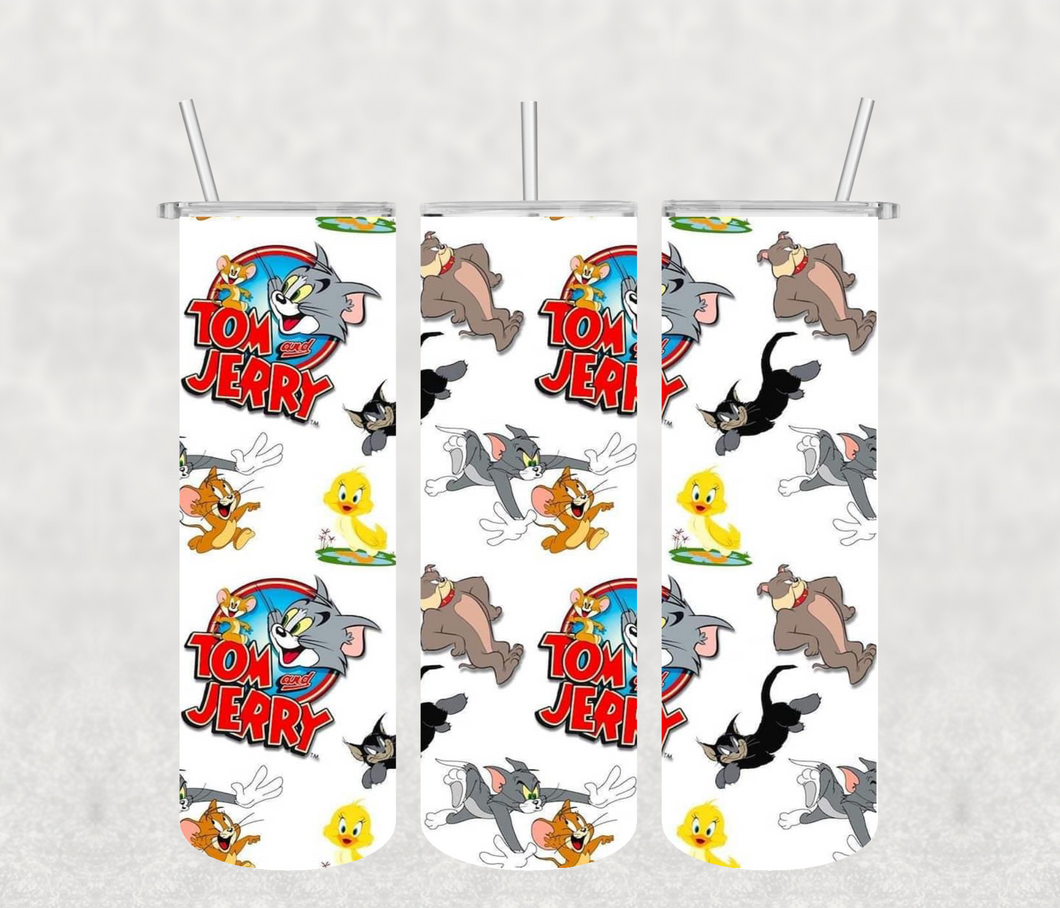 Tom and Jerry 20oz Tumbler Sublimation Print
