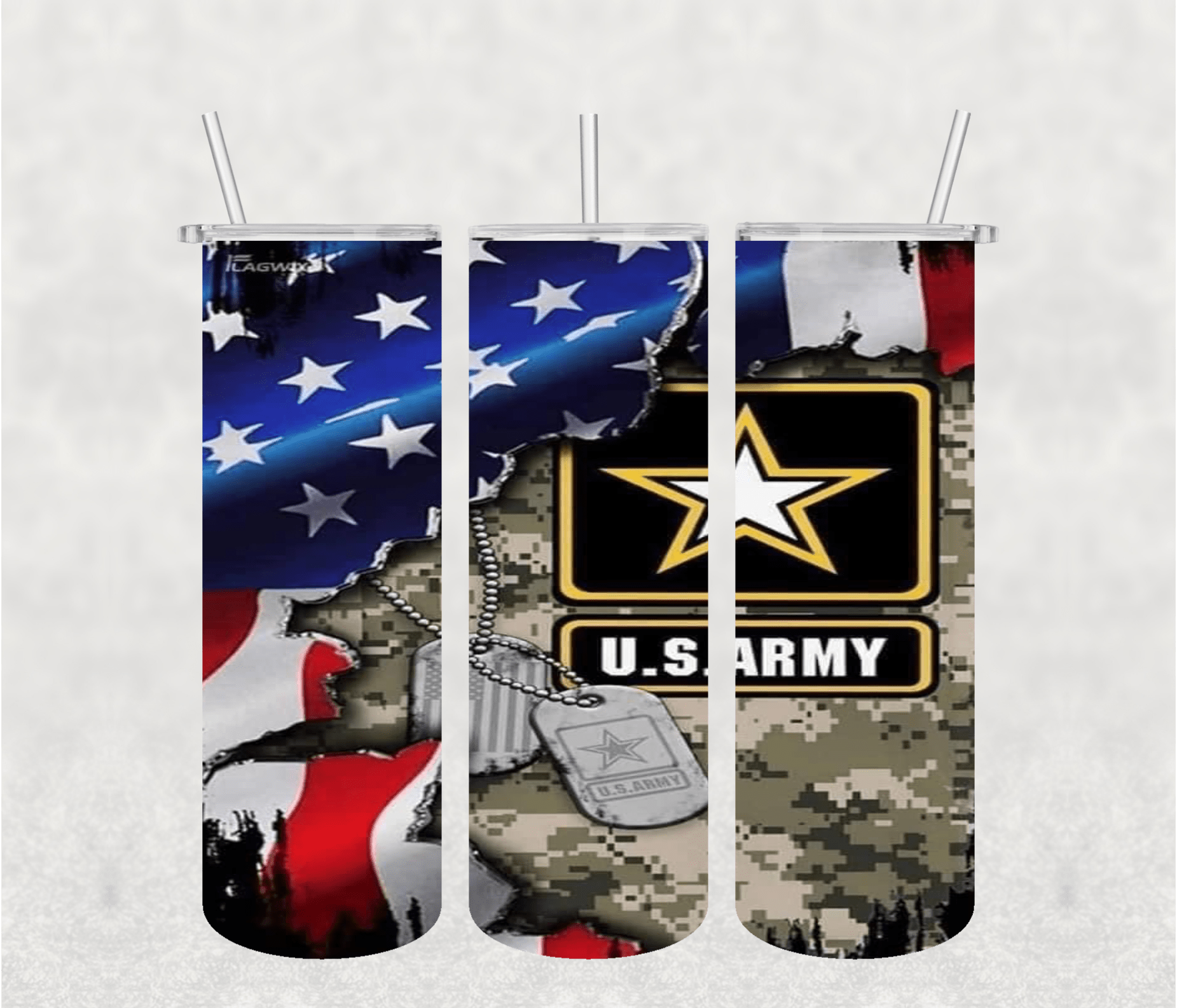 USA Army 20oz Tumbler Sublimation Print - KT SUBLIMATION, DTF AND MORE LLC