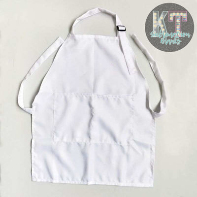 White Apron Sublimation Blank Adult