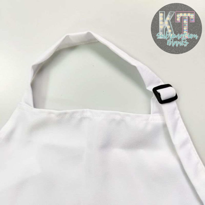 White Apron Sublimation Blank Adult