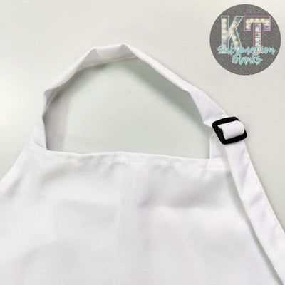 White Apron Sublimation Blank Adult