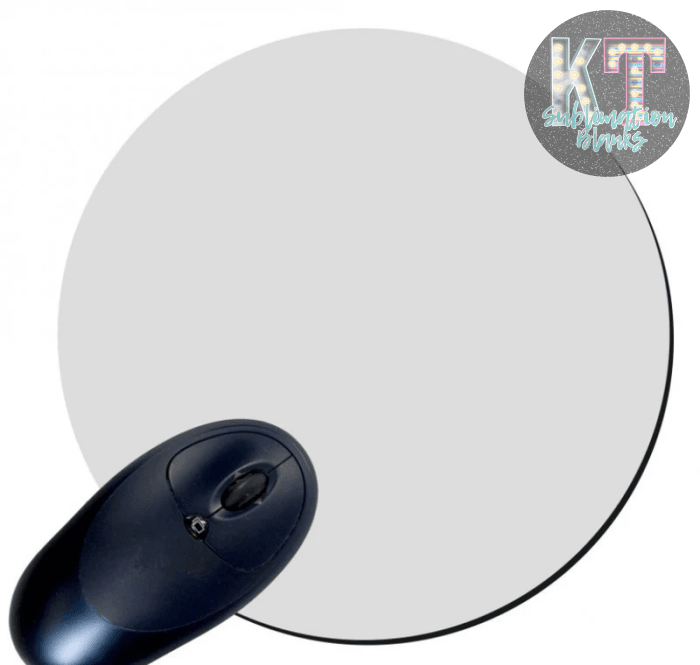 White Round Rubber Mouse Mat for DIY Crafts – Sublimation Blank for Custom Designs 🖱️🎨 - KT SUBLIMATION, DTF AND MORE LLC