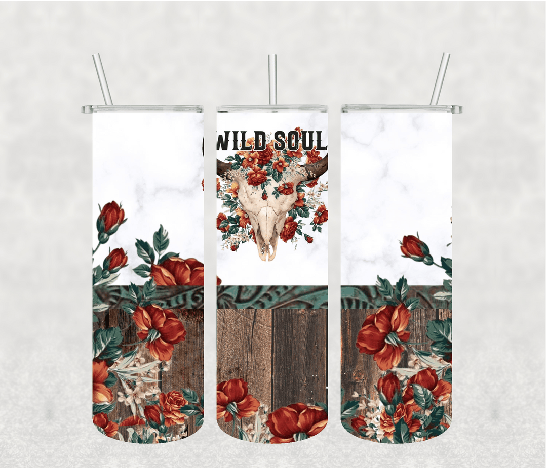 Wild Soul 20oz Tumbler Sublimation Print - KT SUBLIMATION, DTF AND MORE LLC