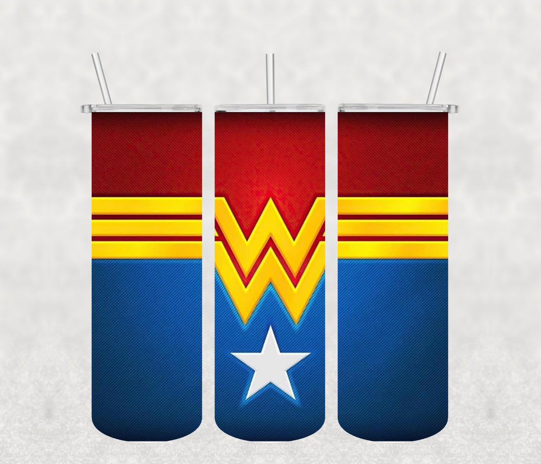 Wonder Women 20oz Tumbler Sublimation Print