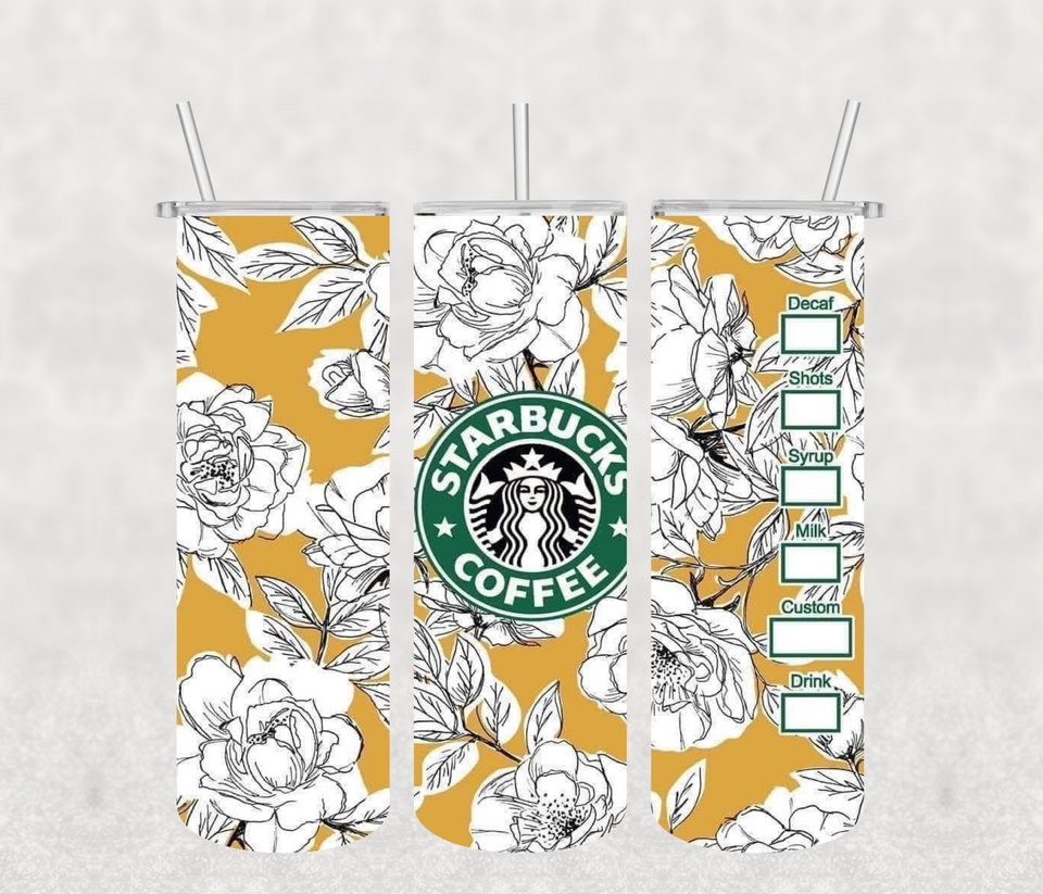 Starbucks 20oz Tumbler Sublimation Print