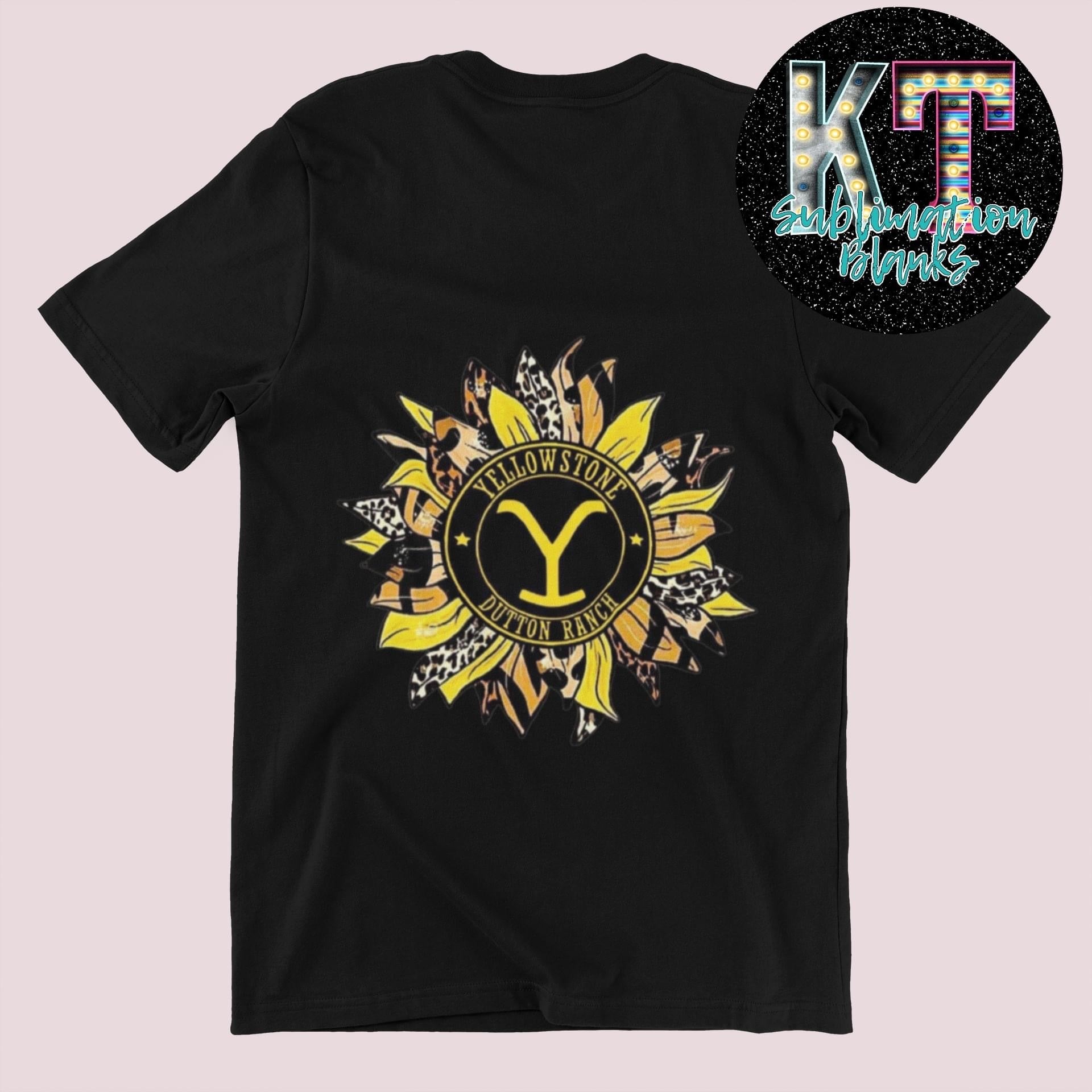 Yellowstone Sunflower DTF, Western Transfer Sunflowers - KT SUBLIMATION, DTF AND MORE LLC