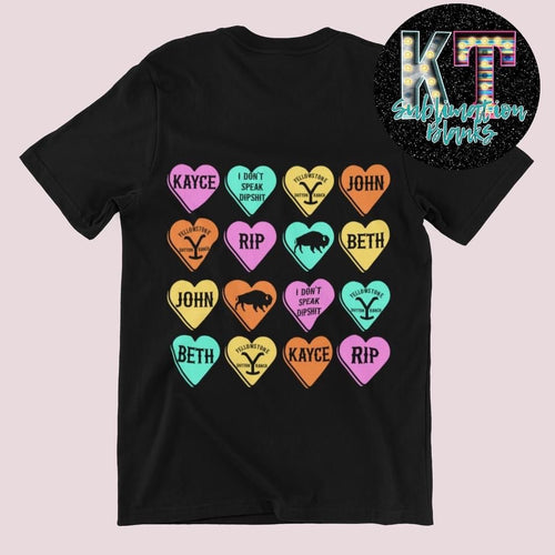 Yellowstone Valentine DTF, Valentine Direct to Film Transfer - KT SUBLIMATION, DTF AND MORE LLC